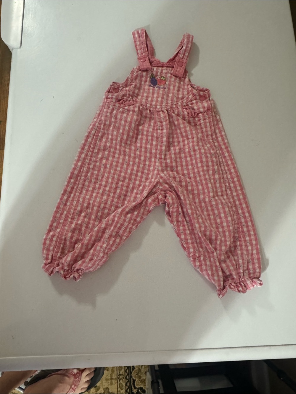Vintage Osh Kosh Gingham Girls' Overalls